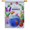 Collection Nowruz Celebration Double-Sided House Flag, Multi Color H192479-BO